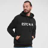 Team Estonia meeste kapuutsiga pusa, must