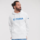 Team Estonis meeste kapuutsiga pusa, valge