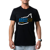 Must Eesti motoringrada 90 T-särk