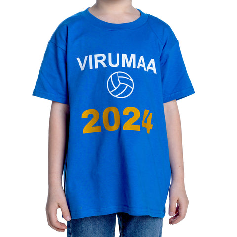 UUS! Virumaa võrkpall 2024 t-särk sinine (lapsed)