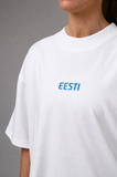 "ÜHES RÜTMIS" OVERSIZED T-SÄRK, Valge