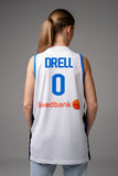 HENRI DRELL #0 EST NT white game shirt