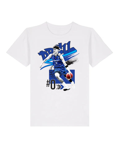 HENRI DRELL #0 white t-shirt, unisex