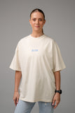 "ÜHES RÜTMIS" OVERSIZED T-SÄRK, Naturaalne valge