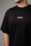 "ÜHES RÜTMIS" OVERSIZED T-SÄRK, Must