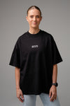 "ÜHES RÜTMIS" OVERSIZED T-SÄRK, Must
