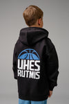 "ÜHES RÜTMIS" KAPUUTSIGA PUSA, Laste, Must