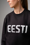 "ÜHES RÜTMIS" CREWNECK pusa, Must