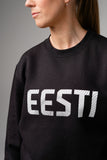 "ÜHES RÜTMIS" CREWNECK pusa, Must