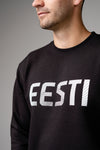 "ÜHES RÜTMIS" CREWNECK pusa, Must