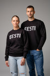 "ÜHES RÜTMIS" CREWNECK pusa, Must