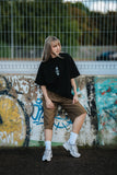 EESTI JALGPALLIKOONDISE Oversize "Siil" T-särk, must