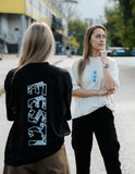 EESTI JALGPALLIKOONDISE Oversize "Siil" T-särk, must