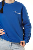 Pärnu Spordikooli crewneck pusa, sinine