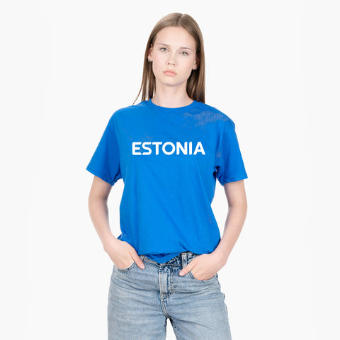 Team Estonia laste t-särk, sinine