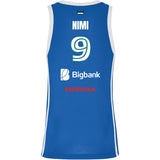 BIGBANK/KALEV sinine 26/27 mängusärk - NIME ja NUMBRIGA