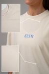 "ÜHES RÜTMIS" OVERSIZED T-SÄRK, Naturaalne valge