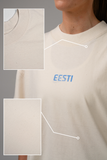 "ÜHES RÜTMIS" OVERSIZED T-SÄRK, Naturaalne valge