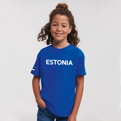 Estonian Gymnastics ESTONIA laste t-särk sinine