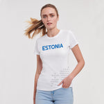 Team Estonia naiste T-särk, valge