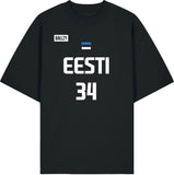 ARTUR KONONTŠUK Replica Oversized T-särk, Must