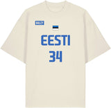 ARTUR KONONTŠUK Replica Oversized T-särk, Naturaalne valge