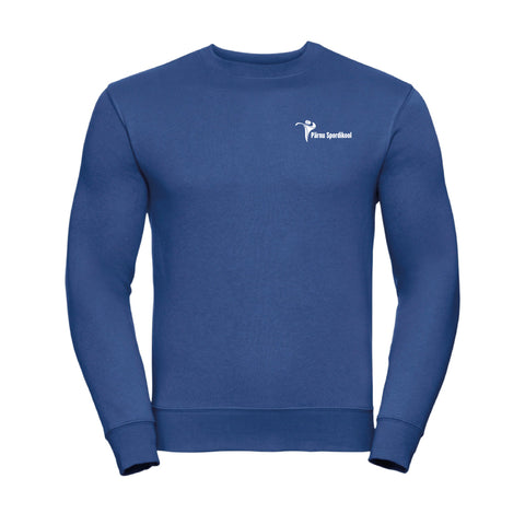 Pärnu Spordikooli crewneck pusa, sinine