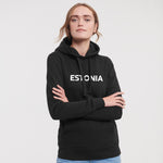 Team Estonia naiste kapuutsiga pusa, must