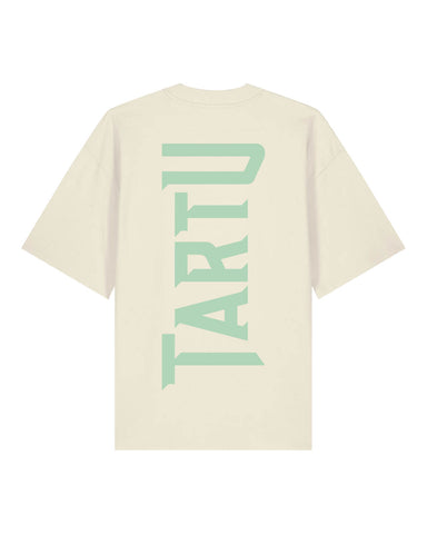 Tartu Ülikool OVERSIZED T-SÄRK, Naturaalne valge