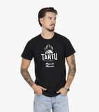 Tartu Ülikool fänni t-särk, must, unisex ja laste