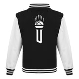 Tartu Ülikool COLLEGE jakk, must/valge, täiskasvanute