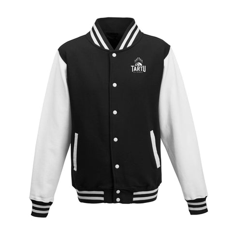 Tartu Ülikool COLLEGE jakk, must/valge, täiskasvanute
