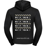 Meeste Kapuutsiga Pusa, Väike Logo Rinnal