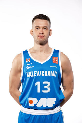 Kalev/Cramo sinine 25/26 mängusärk, ADULT - NIME ja NUMBRIGA