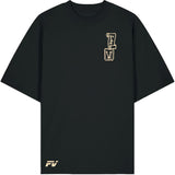 FV SPORT OVERSIZED T-SÄRK, Must