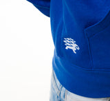 Eesti jalgpallikoondise Siil logoga luku ja kapuutsiga pusa