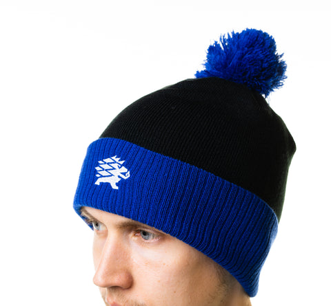 Eesti jalgpallikoondise talvemüts must/sinine